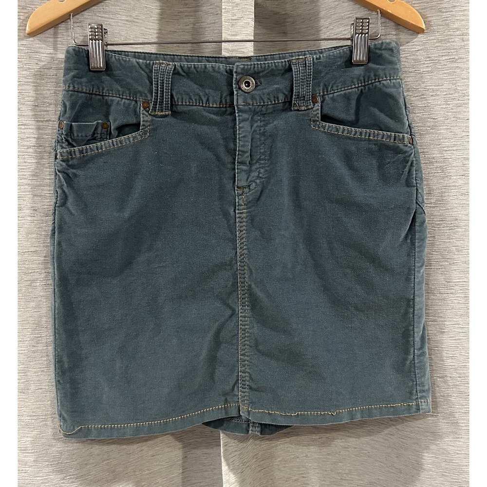 Vintage American Eagle Velvet Mini Skirt Pleated Y2K‎ Size 2